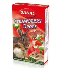Sanal Knaagdier Drops Aardbei 45 Gram