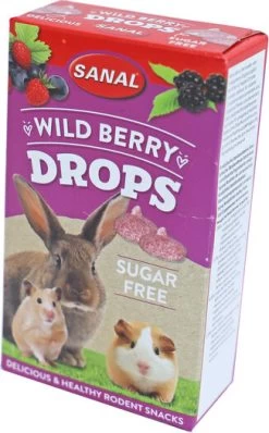 Sanal Knaagdier Drops Wildberry Suikervrij 45 Gram