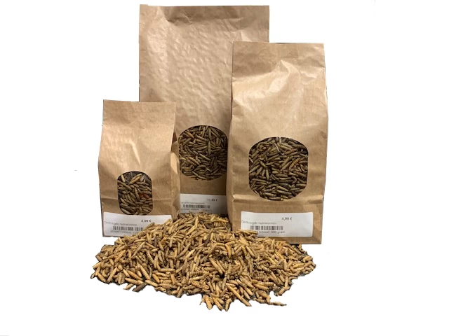 DiboZoo Gedroogde Nutriwormen 3 DiboZoo Gedroogde Nutriwormen