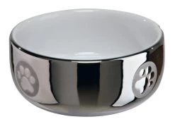 Trixie Stenen Voerbak Waterbak Zilver Wit