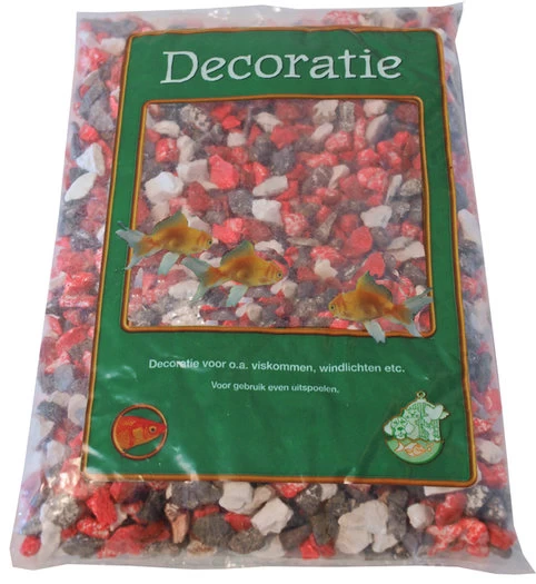Aquariumgrind Zwart Wit Rood 900 Gram 3 Aquariumgrind Zwart Wit Rood 900 Gram