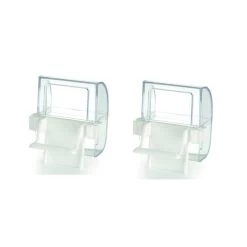 Beeztees Plastic Voer- En Waterbakje Wit 2 Stuks